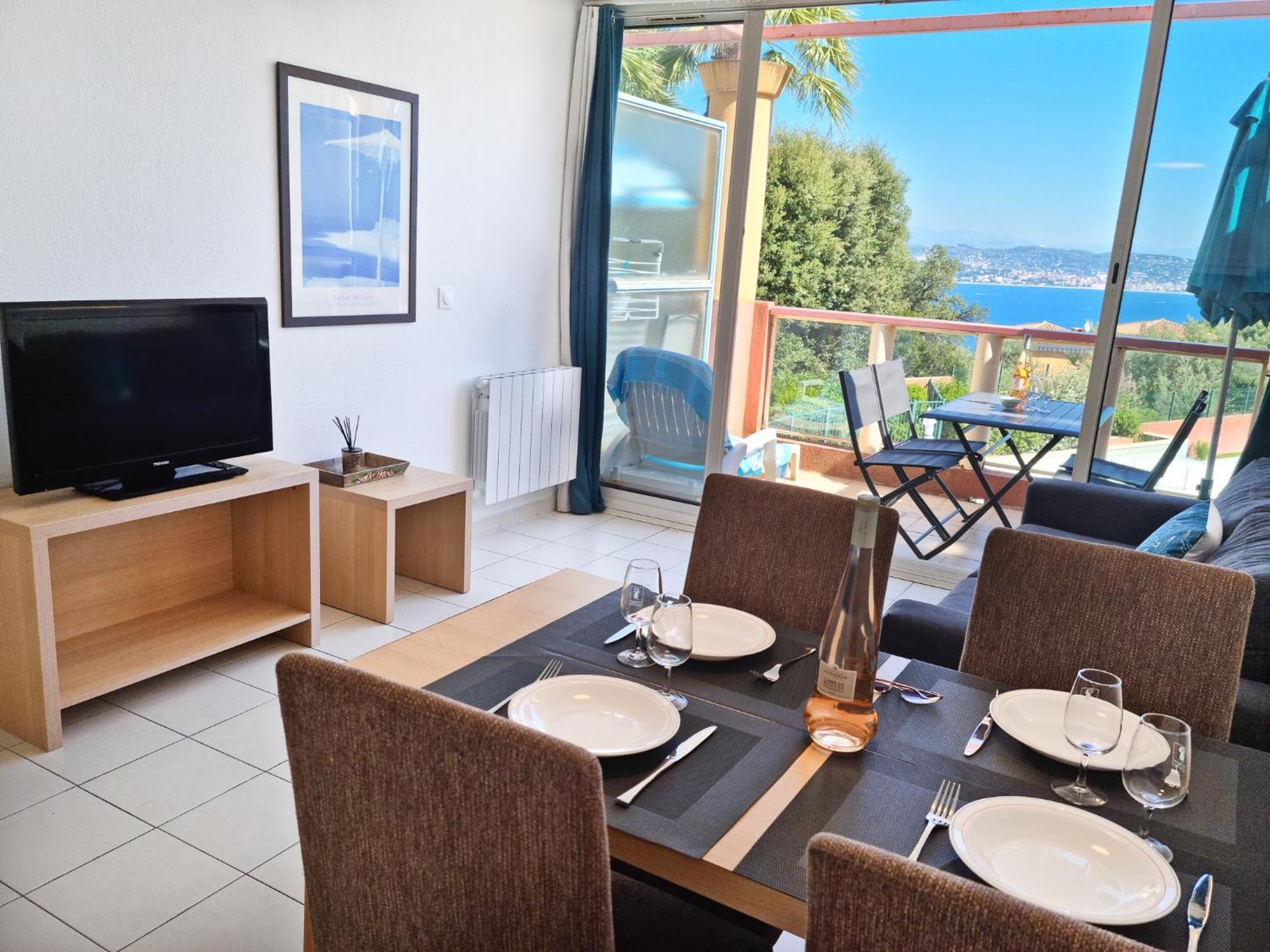 Magnifique Vue Mer Et Piscine - Les Cles De L Esterel Théoule-sur-Mer Exterior foto