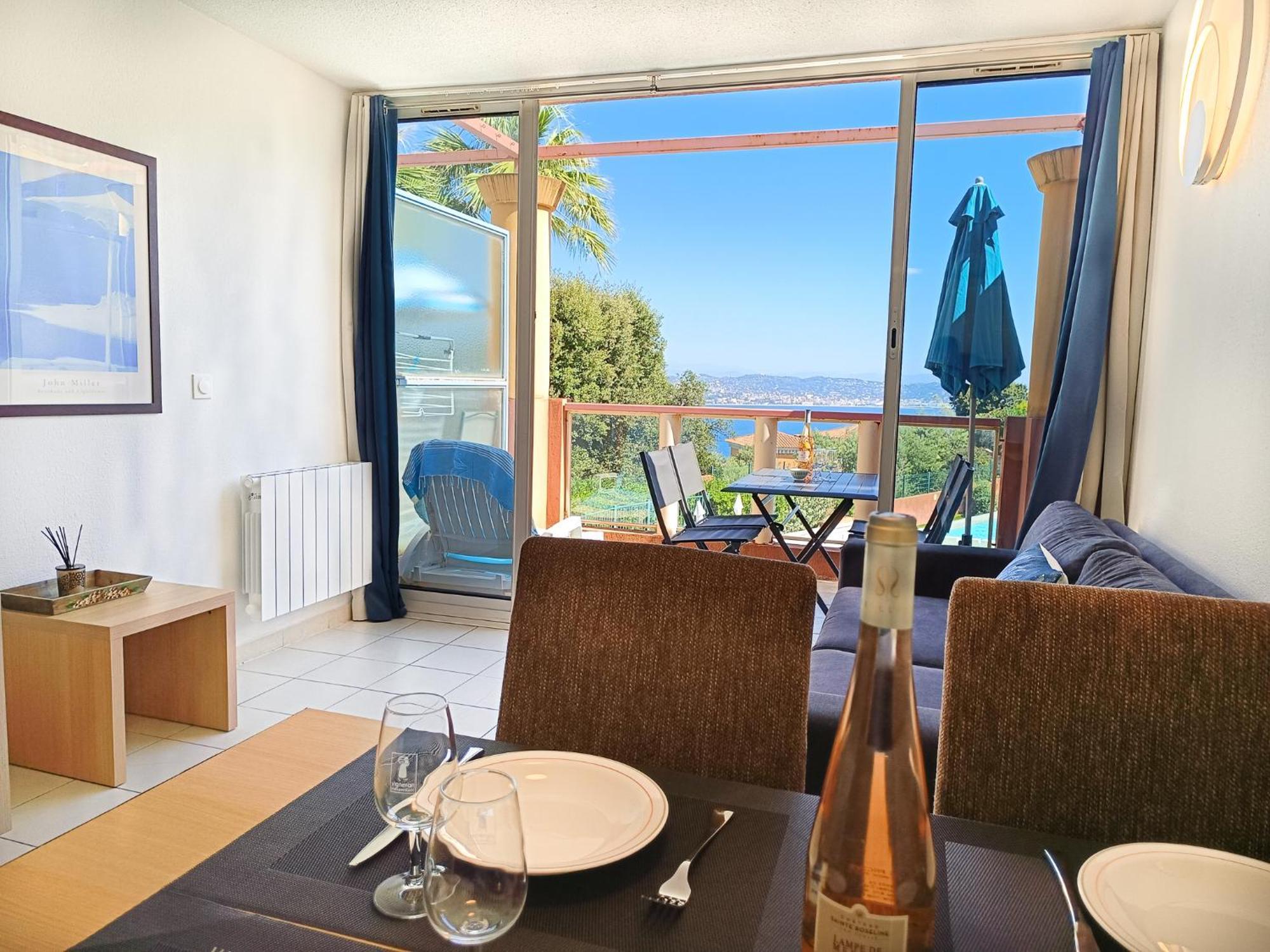 Magnifique Vue Mer Et Piscine - Les Cles De L Esterel Théoule-sur-Mer Exterior foto